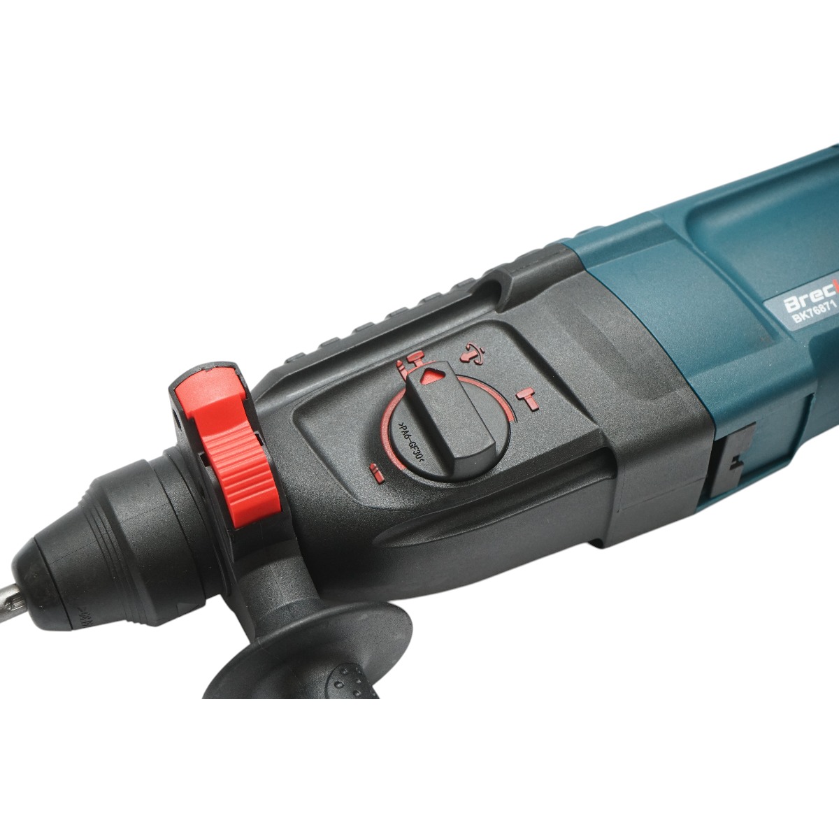 Ciocan rotopercutor Breckner Germany 800W, 3 Joule, mandrina SDS Plus, 220V, burghiu 26 mm, turatie 0-900 r/min, gaurire zidarie 68 mm, lemn 40 mm, beton 30 mm, otel 13 mm, Stanga/Dreapta