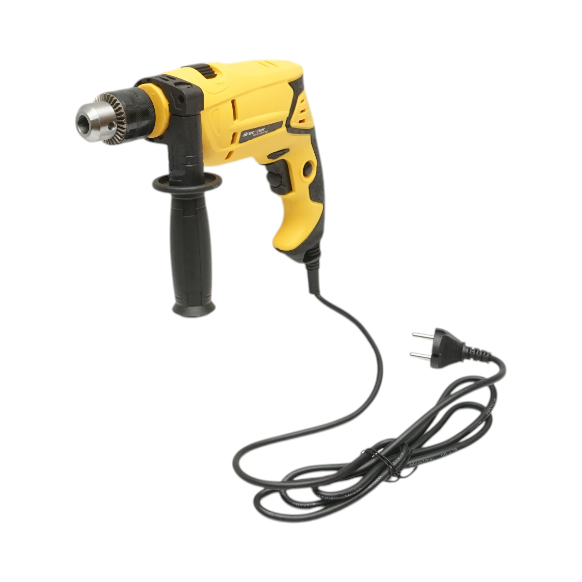 Trusa bormasina cu percutie Breckner Germany 600W, 220-240V, 50Hz, turatie 0-3300 r/min, mandrina 1.5-13 mm, Stanga/Dreapta, 38 piese