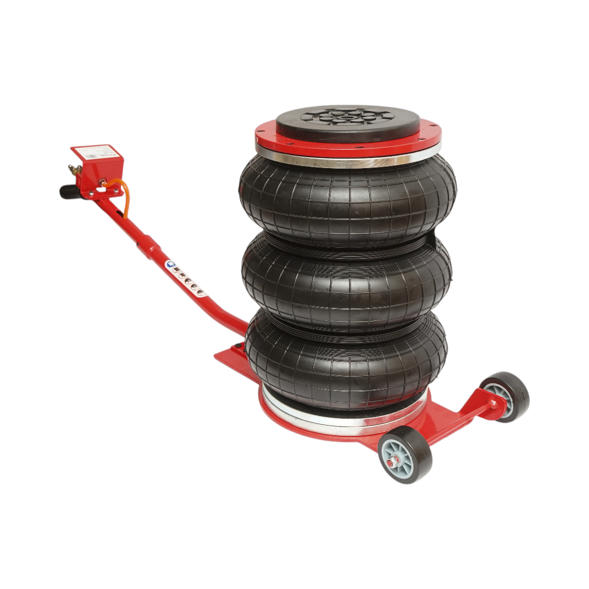 Cric pneumatic profesional 6T Breckner Germany cu perna de aer, inaltime 150-400 mm, presiune lucru 8-12 bar, greutate 18 kg