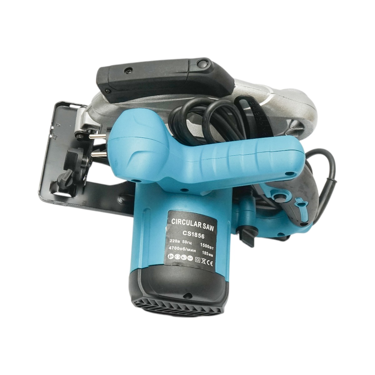 Fierastrau circular de mana 1500 W, 4700 rpm, disc 185x20 mm, adancime taiere 65 mm la 90 grade / 45 mm la 45 grade, alimentare 220 V 50 Hz