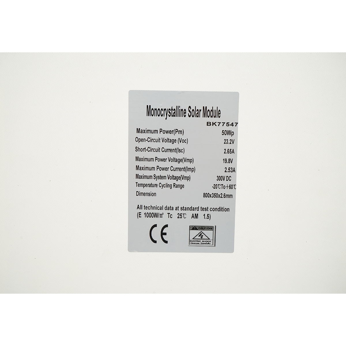 Panou solar 50W fotovoltaic monocristalin, flexibil, cablu si conectori MC4 Breckner Germany