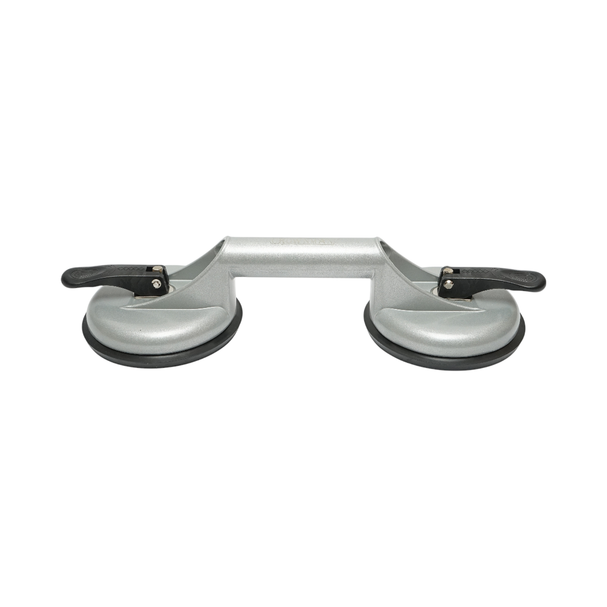 Dispozitiv de ridicat cu 2 ventuze CROWNMAN, aluminiu + cauciuc, diametru 118 mm, sarcina max 100 Kg orizontal / 80 Kg vertical