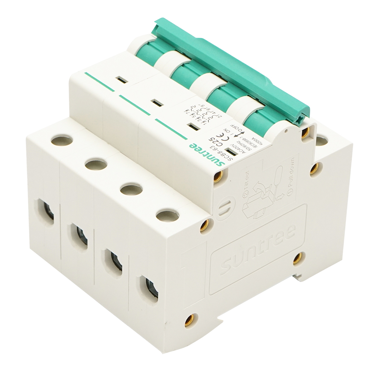 Siguranta automata tip intreruptor 4P, 25A 400VAC Suntree