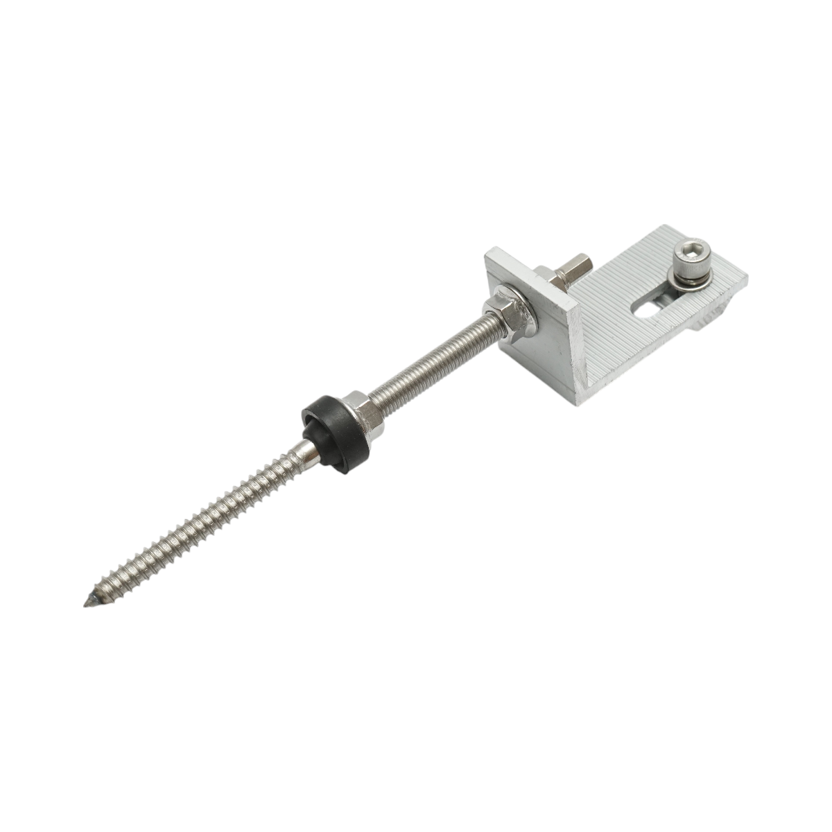 Set clema L pentru acoperis tabla cu bolt M10X200mm prinderi panou solar fotovoltaic Breckner Germany