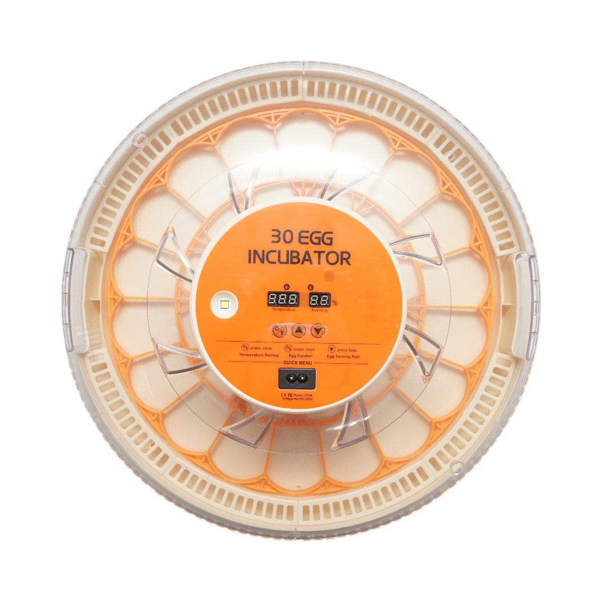 Incubator automat 30 oua, afisaj digital, control temperatura si umiditate, 50 W, 220 V, temperatura functionare 20-39 C