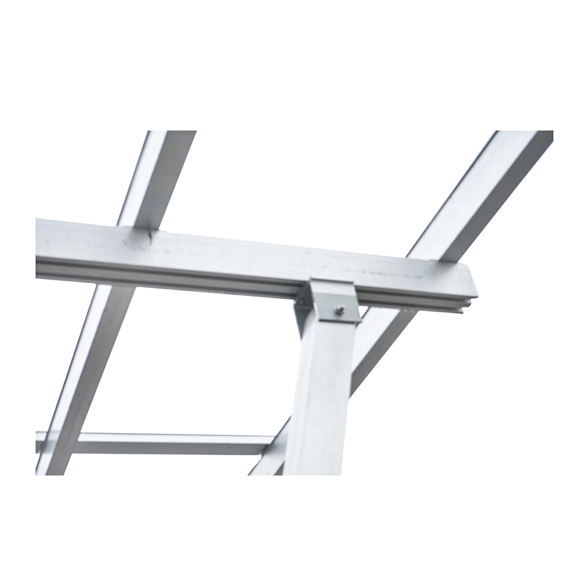 Carport 2 masini din aluminiu cu sistem, structura prinderi panouri solare fotovoltaice 8.25KW