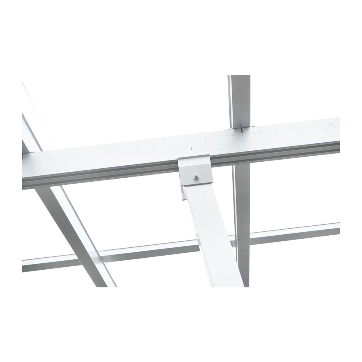 Carport 2 masini din aluminiu cu sistem, structura prinderi panouri solare fotovoltaice 8.25KW