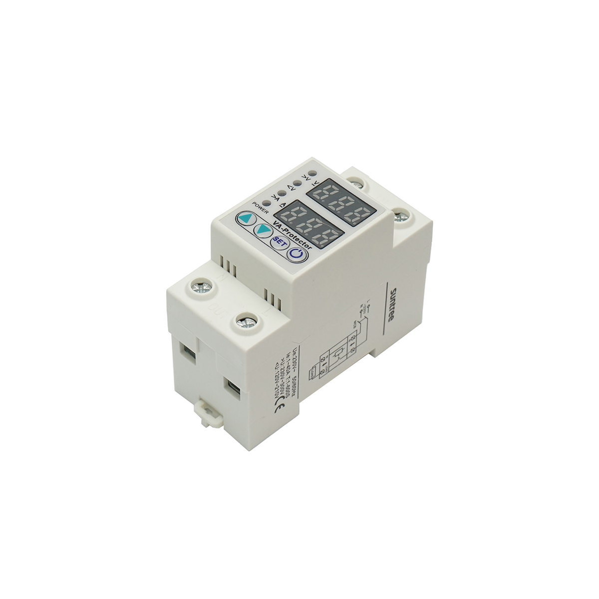 Releu digital 40A pentru monitorizare si protectie subtensiune, supratensiune 220V, LDVP1-40A