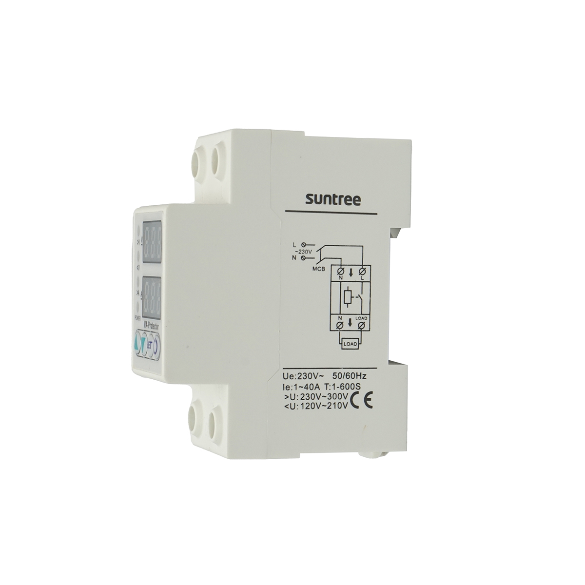 Releu digital 40A pentru monitorizare si protectie subtensiune, supratensiune 220V, LDVP1-40A