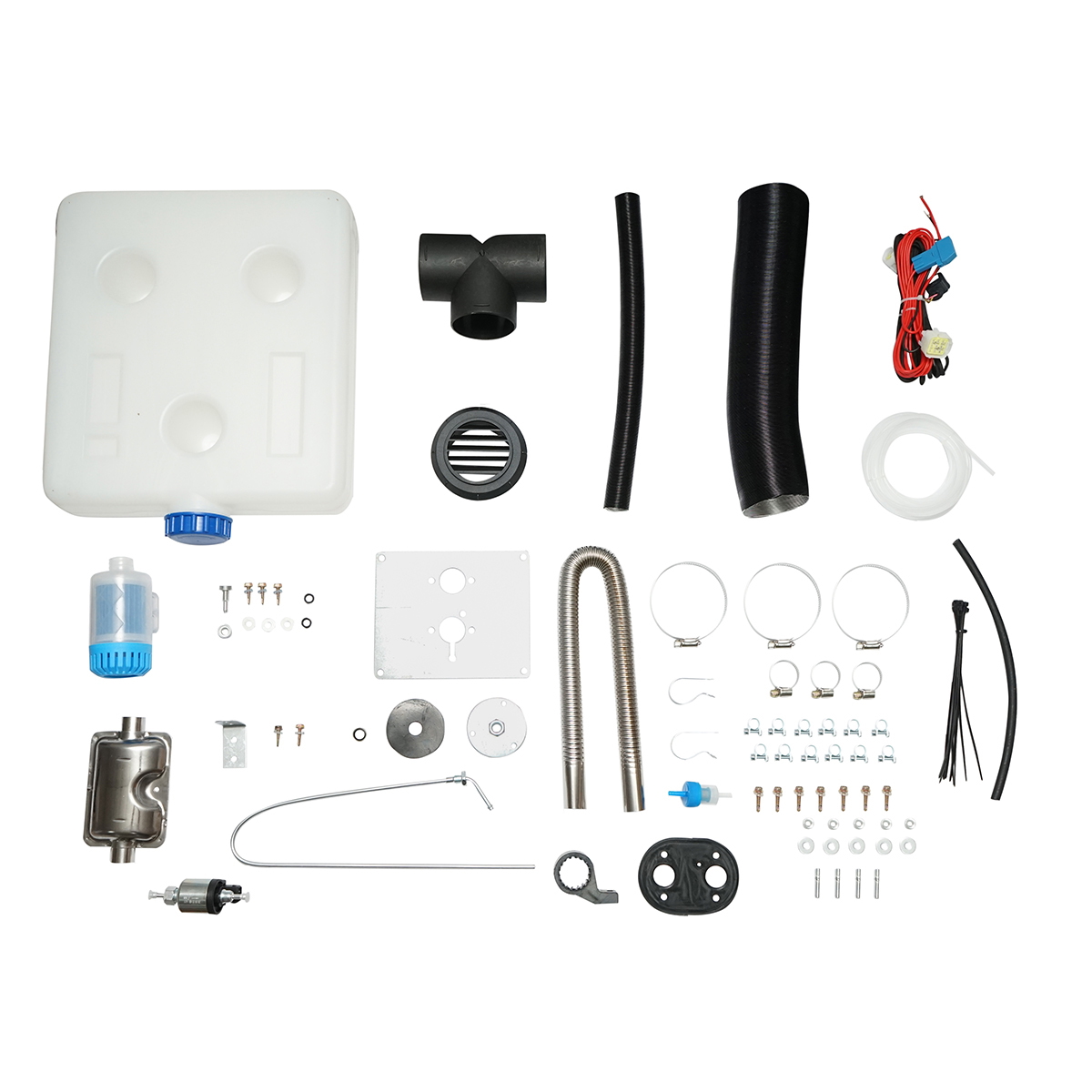 Incalzitor stationar Sirocou 12-24V 2KW Diesel, display LCD, telecomanda 30 m, bujie incandescenta Kyocera, rezervor 5 L, 340x150x115 mm, 4.5 kg - Breckner Germany