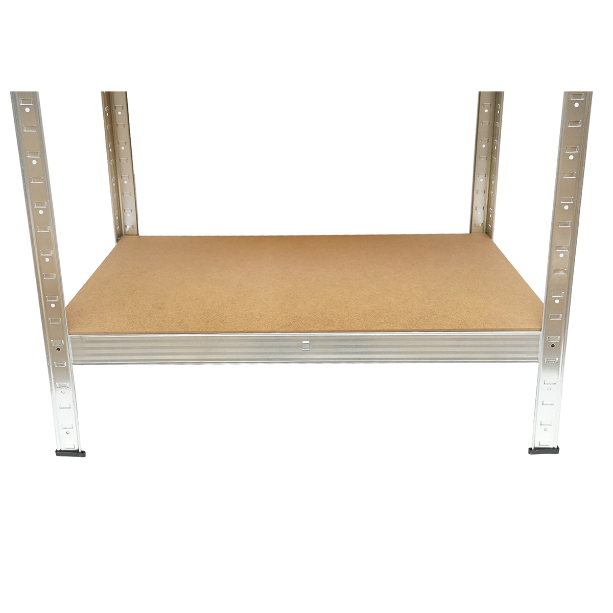 Raft metalic Breckner Germany, 4 polite MDF, 144x70x40 cm, 50 kg/polita, montaj fara suruburi