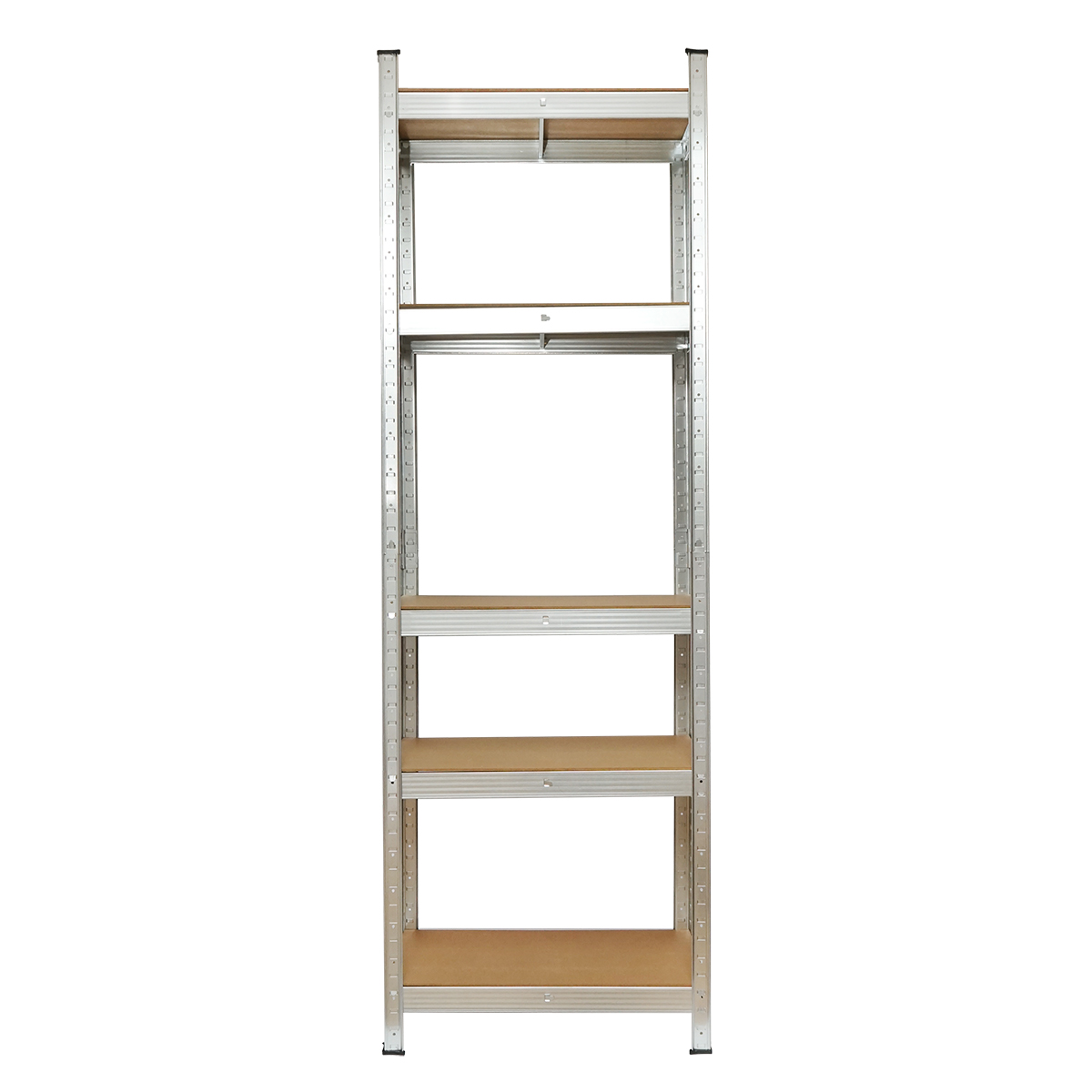 Raft metalic Breckner Germany, 5 polite MDF, 180x70x35 cm, 175 kg/polita, montaj fara suruburi