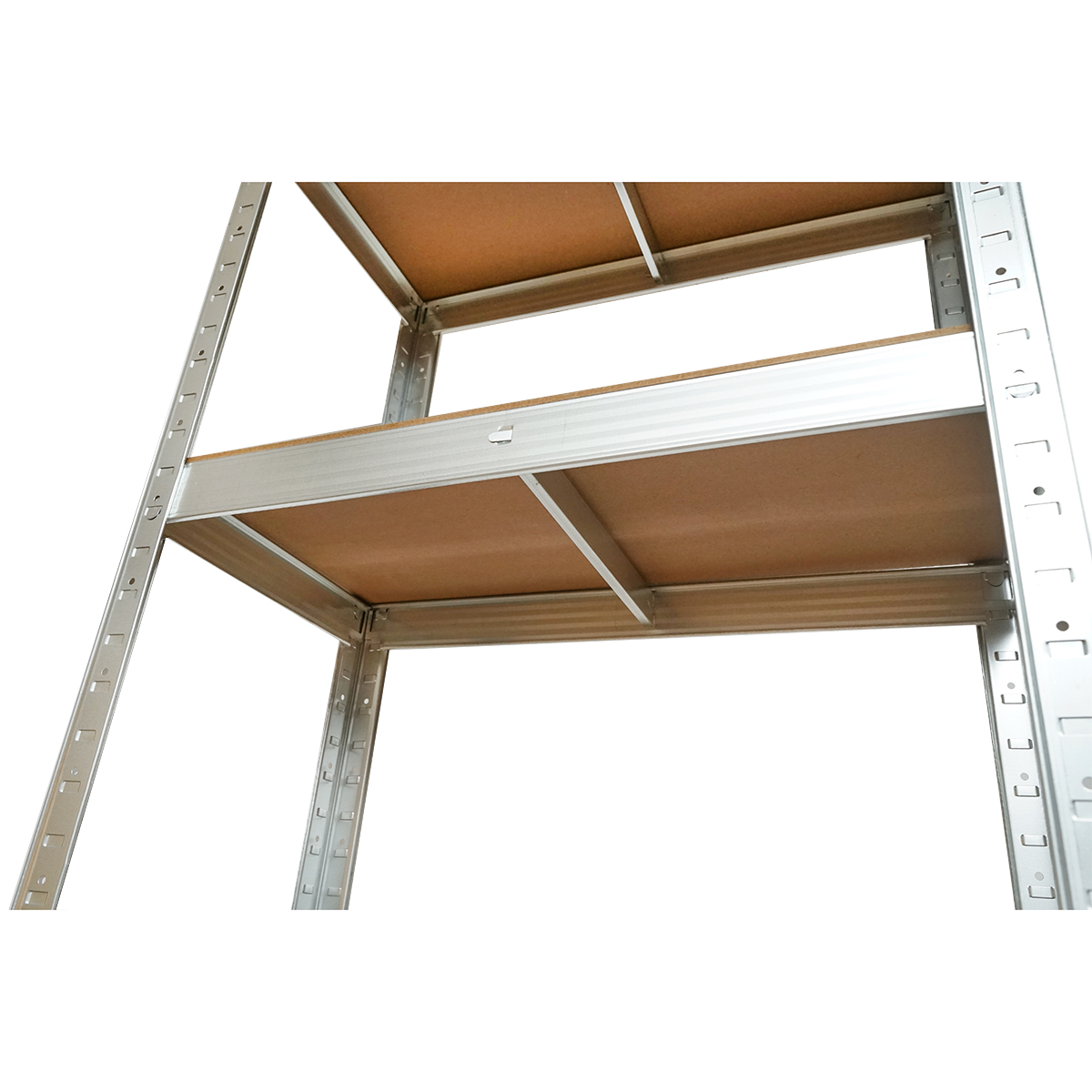 Raft metalic Breckner Germany cu 5 polite MDF 180x90x40 cm, 175 kg/polita, montaj fara suruburi