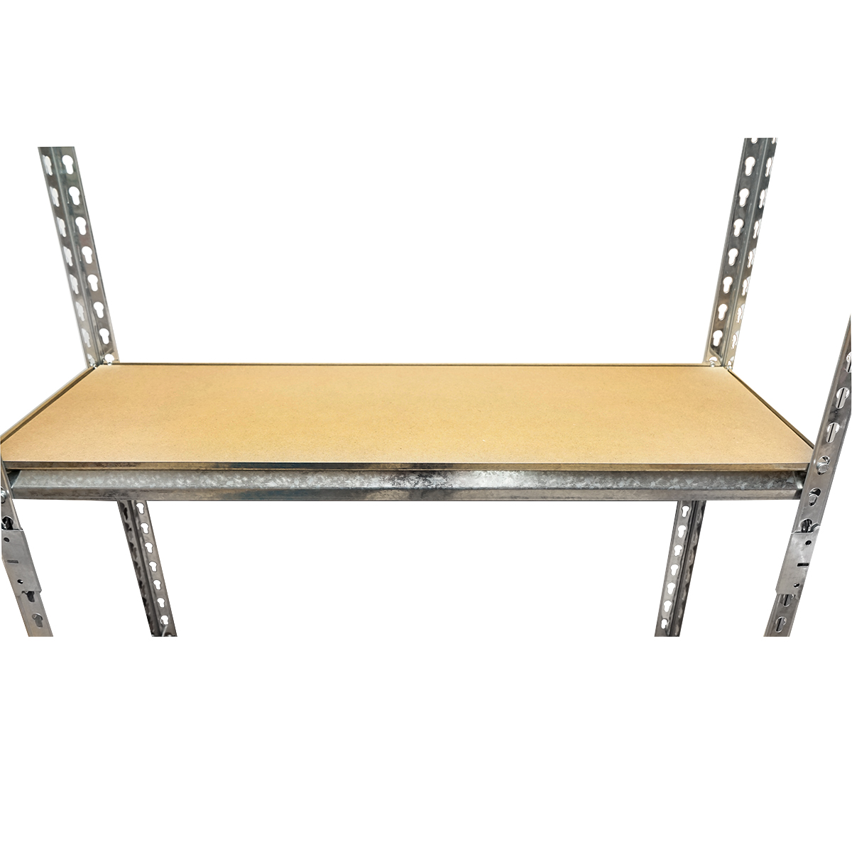 Raft metalic Breckner Germany cu 5 polite MDF, 180x90x30 cm, 120 kg/polita, montaj fara suruburi