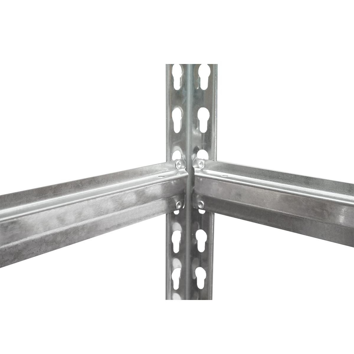 Raft metalic Breckner Germany cu 5 polite MDF, 180x90x30 cm, 120 kg/polita, montaj fara suruburi