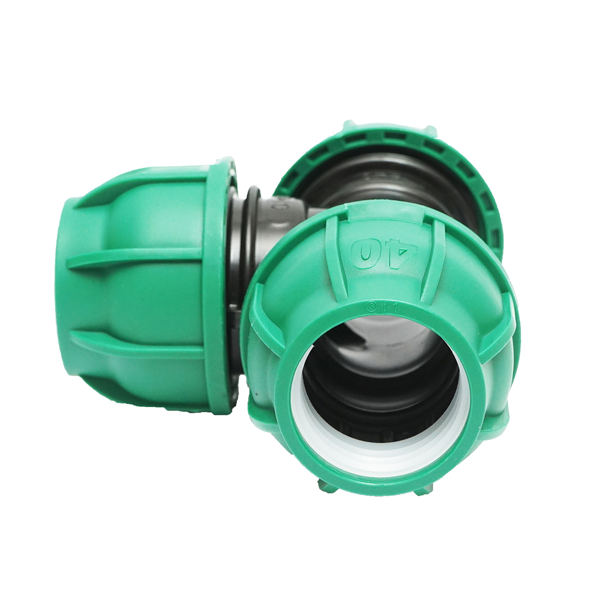 TEU egal compresiune D40x40x40mm PN10 Bar pentru sisteme de irigatii