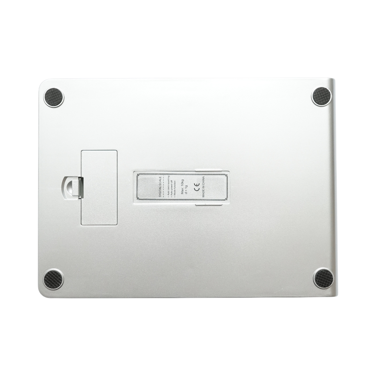 Cantar electronic de bucatarie 10 kg, platforma inox, display LCD, incarcare USB, 2 x AAA, 201 x 150 x 30 mm, greutate minima 1 g, functii tara si oprire automata