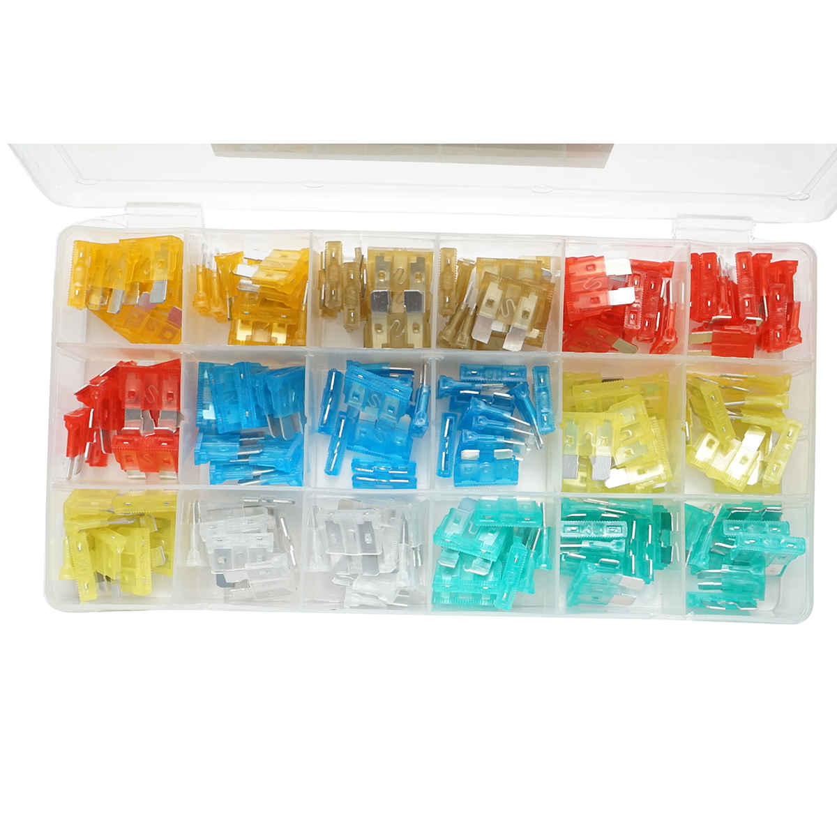 Set 70 sigurante auto standard combinate Breckner Germany, 5A-30A (10 buc x 5A, 7.5A, 10A, 15A, 20A, 25A, 30A)