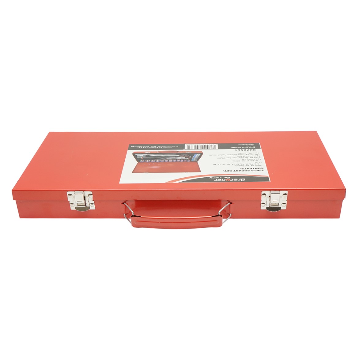 Trusa chei tubulare 1/2 inch 8-32mm, 25 piese Breckner Germany, clichet eliberare rapida, extensii 5 si 10 inch, articulatie universala, bara L, bara culisanta, valiza transport