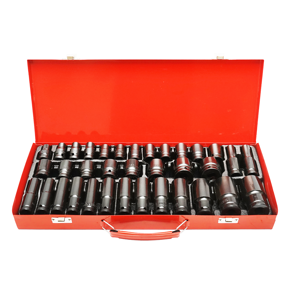 Trusa chei tubulare scurte 8-32mm si lungi 10-32mm, patrat 1/2 inch 35 piese Breckner Germany