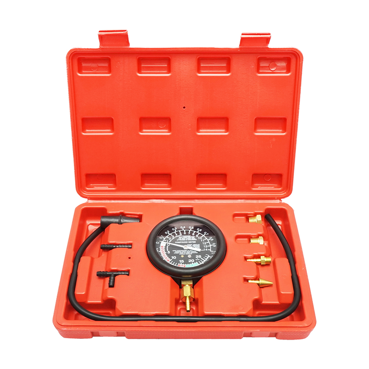 Trusa tester presiune combustibil si vacuum (vid), manometru analog Breckner Germany