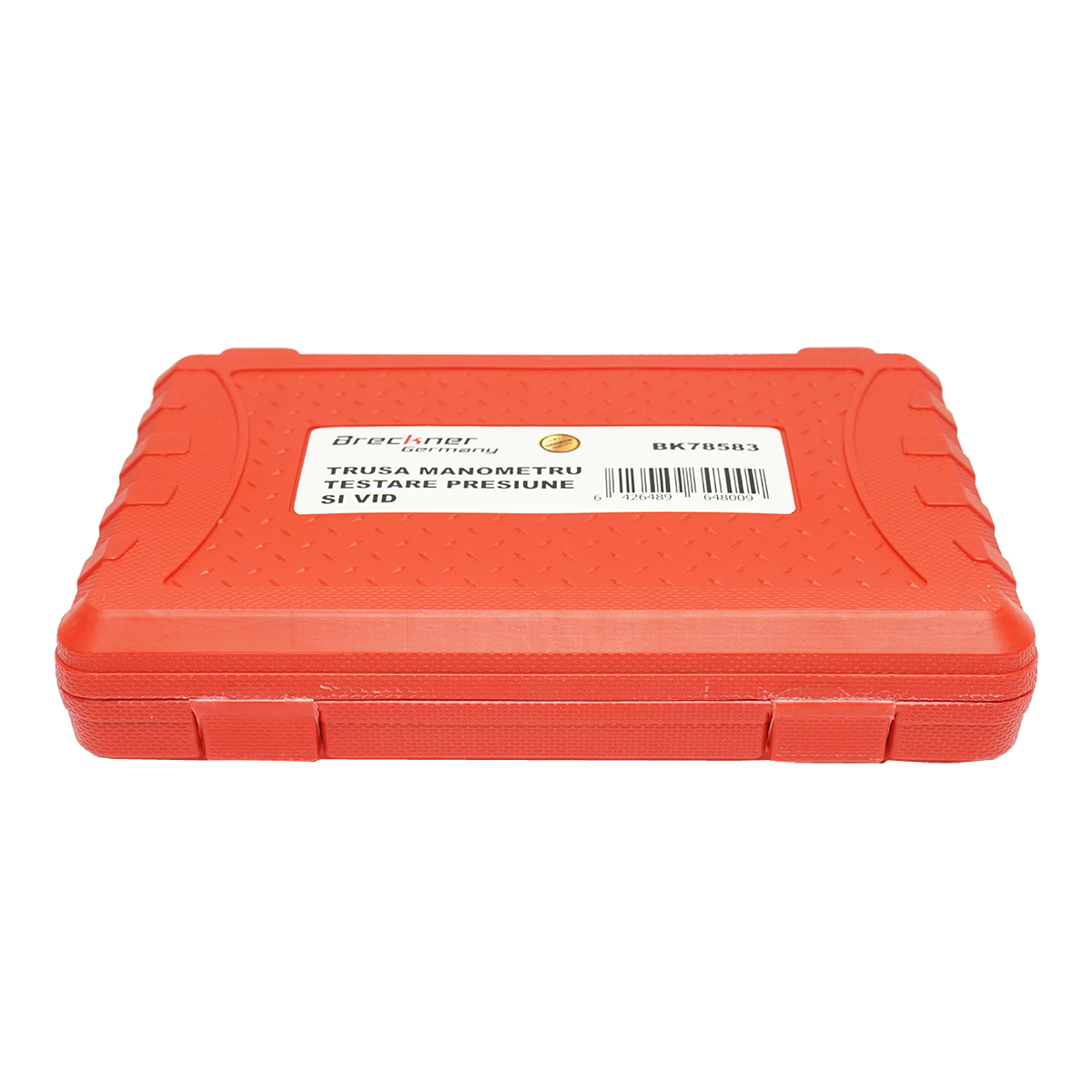 Trusa tester presiune combustibil si vacuum (vid) cu manometru analog Breckner Germany, utilizare universala pentru diagnostic injectoare, pompe combustibil, sisteme carburator/admisie si frane