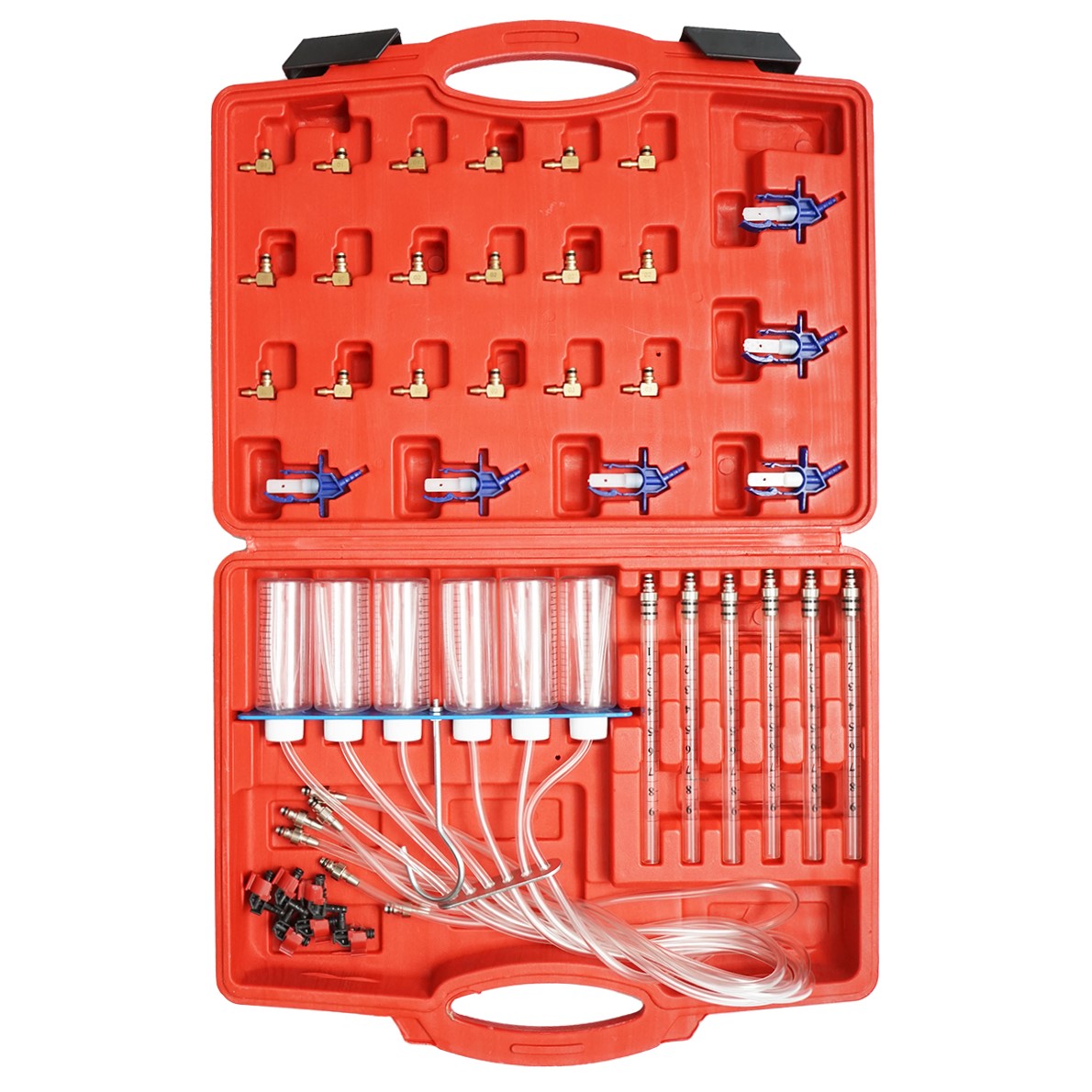 Trusa tester diagnostic tur-retur injectoare common rail Bosch, Denso, Delphi, Siemens + set debitmetre motoare diesel Breckner Germany