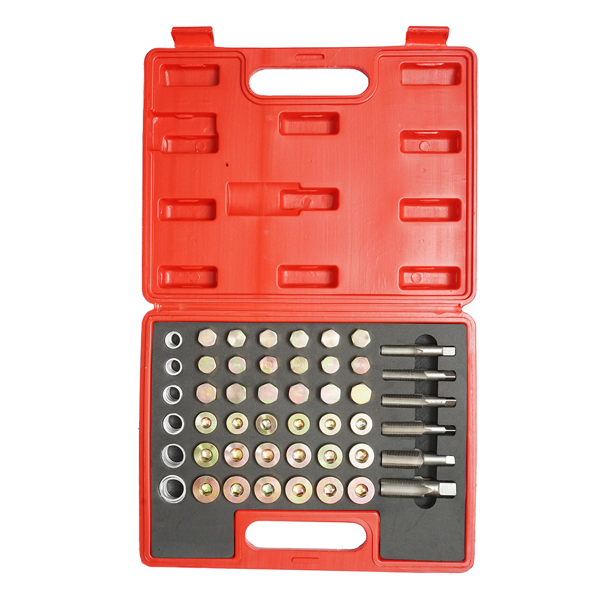 Trusa reparatie filet buson baie ulei, cutie viteze si diferential 114 piese Breckner Germany - tarozi M13x1,25 M13x1,5 M15x1,5 M17x1,5 M20x1,5 M22x1,5, busoane si saibe aluminiu