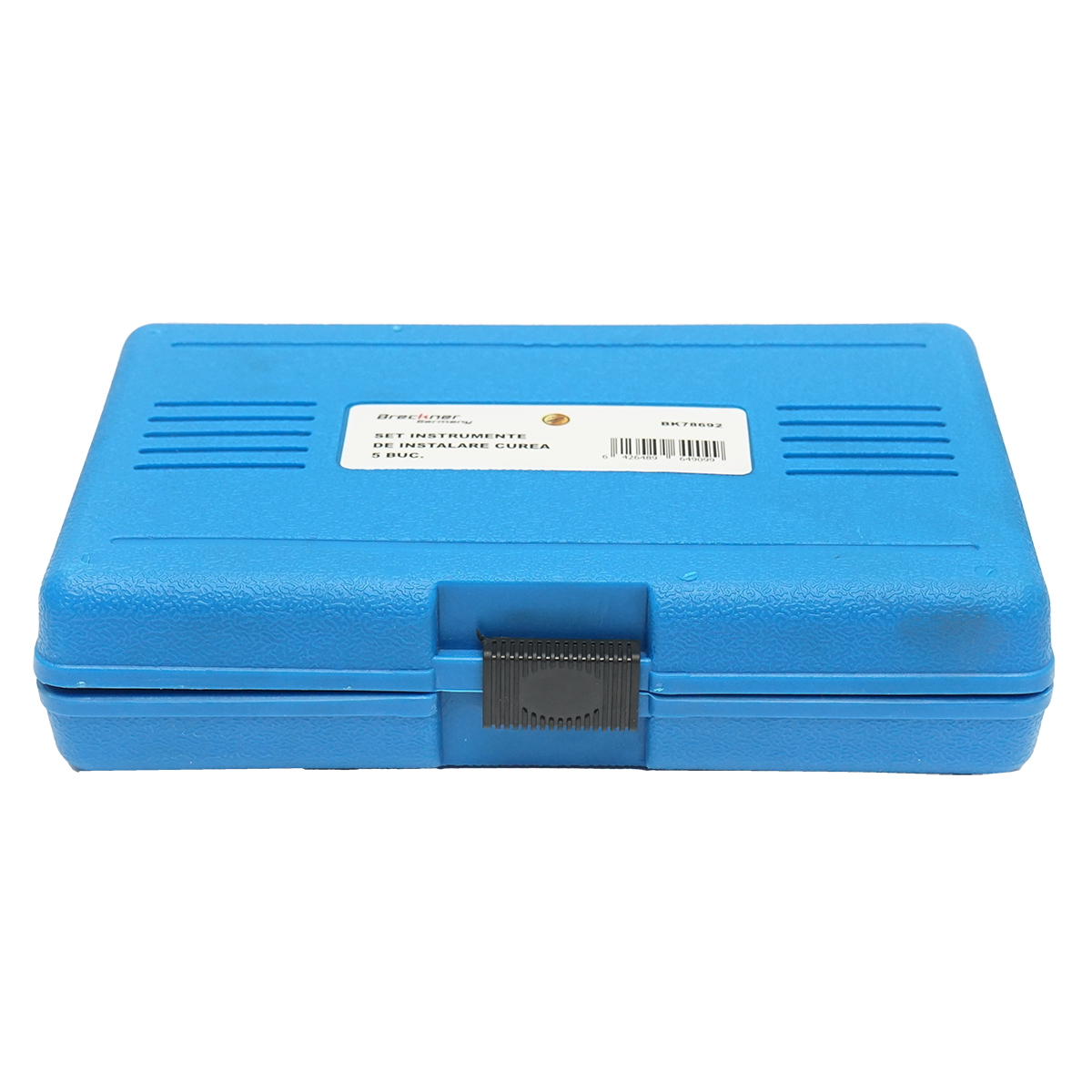 Trusa montat/demontat curele elastice 5 piese Breckner Germany, 3 adaptoare cu stifturi stabilizare, compatibil BMW, Citroen, Fiat, Ford, Iveco Daily, Mazda, Mercedes Sprinter/Vito/Viano, Peugeot, Volvo