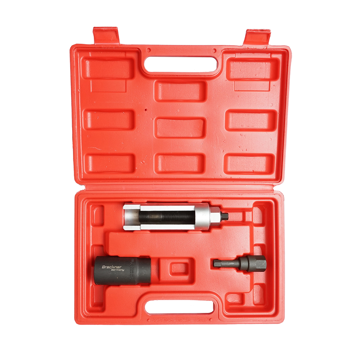 Trusa extractor injectoare Mercedes Benz CDI 611/612/613 3 piese Breckner Germany, Common Rail Bosch, filet M17x1 mm, chei M10 securizat si M29 - C series, E series, Sprinter, Vito, Vario