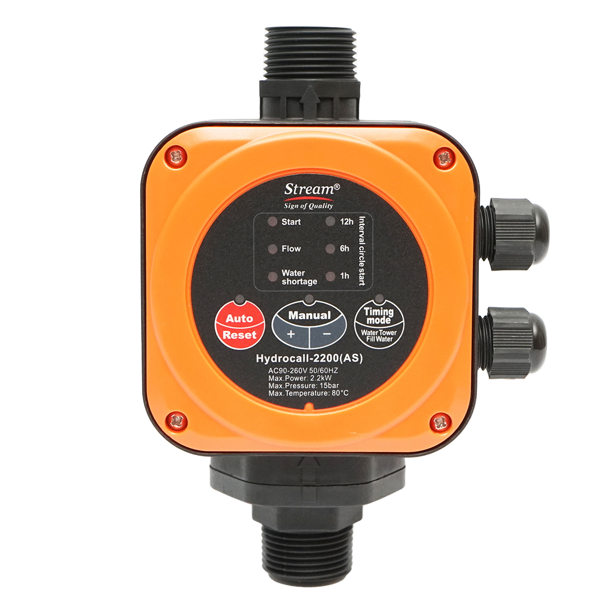 Presostat electronic automat 2.2KW, 220V pentru pompa de apa, rezervor incorporat 1L, presiune max. 15 bar HYDROCALL-2200AS