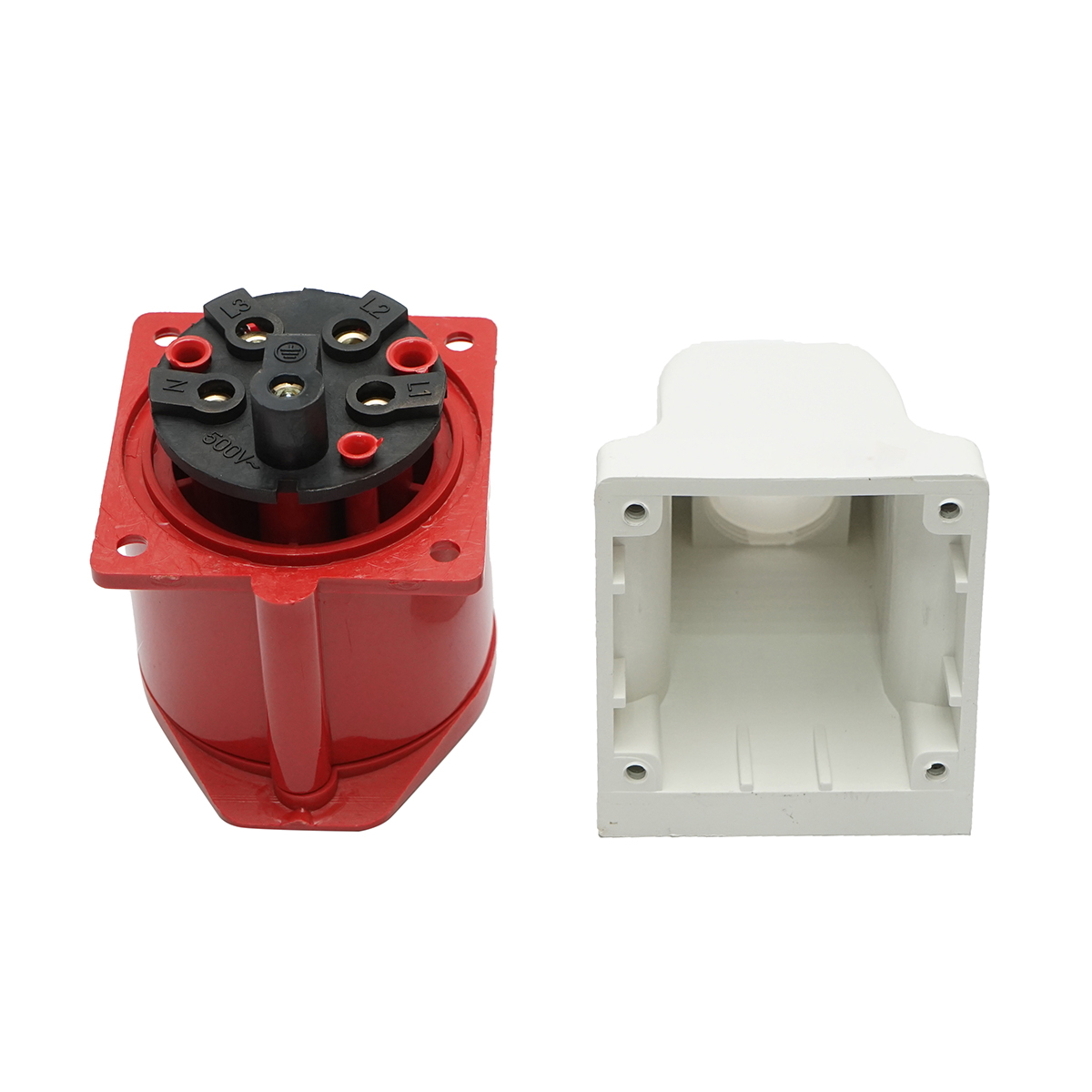 Priza industriala aparenta trifazica 32A, 380V, IP44, 6H Suntree