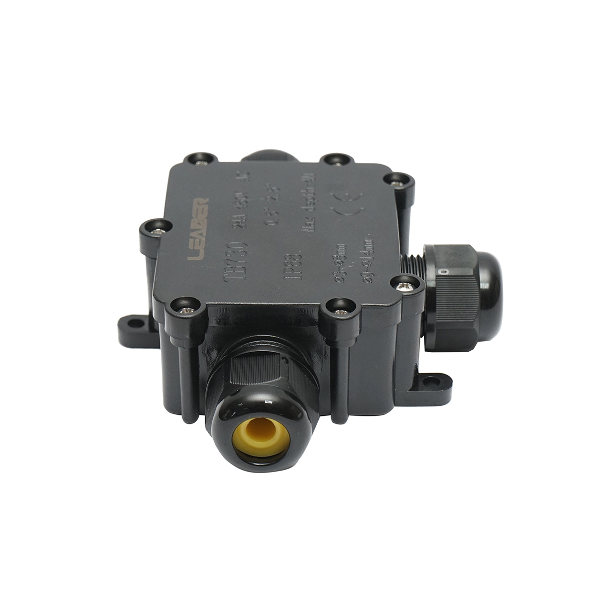 Doza etansa cu presetupe 24A 450V AC, 3 cai 3-14mm IP68 Leader