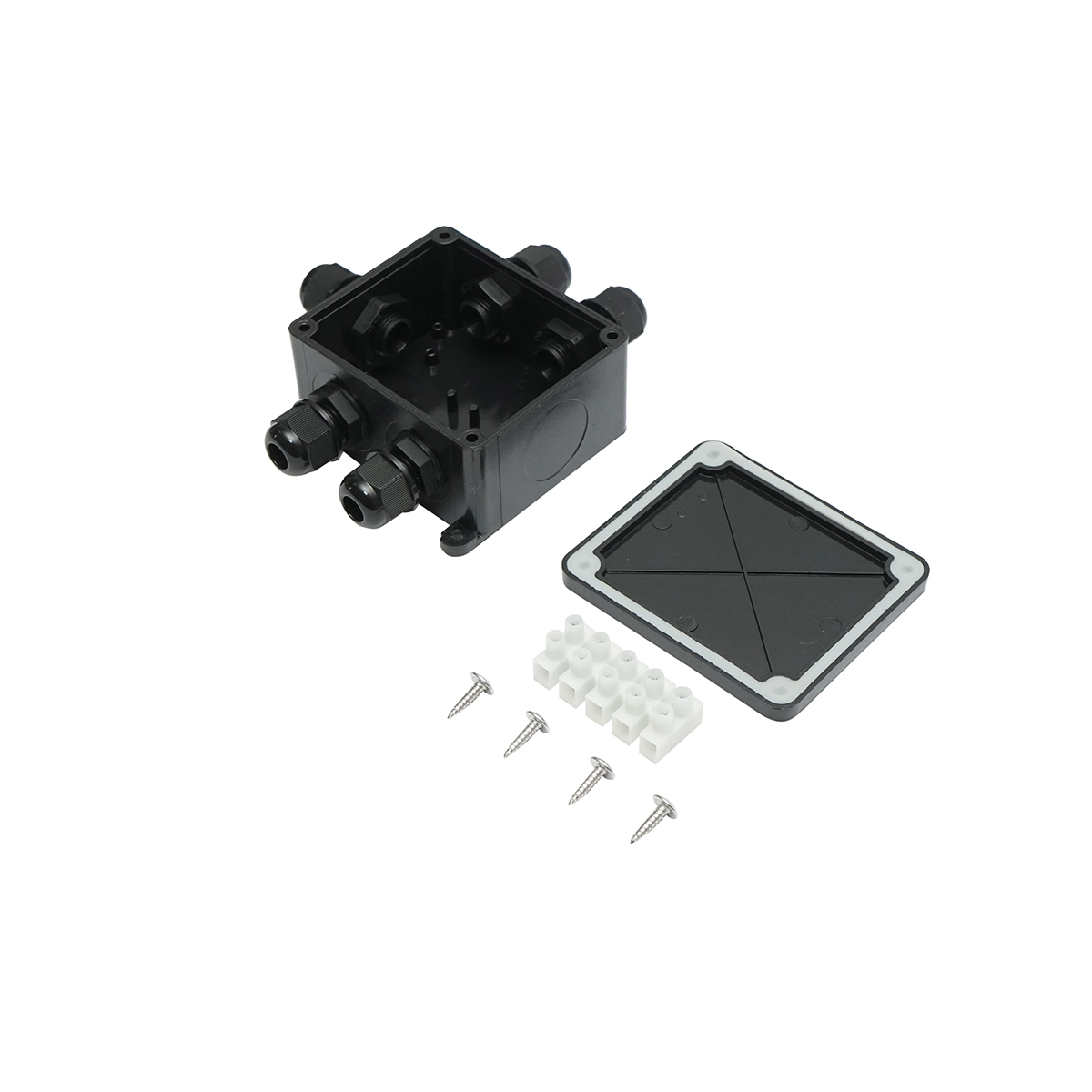 Doza etansa cu presetupe 41A 450V AC, 4 cai 4-18mm IP68 Leader