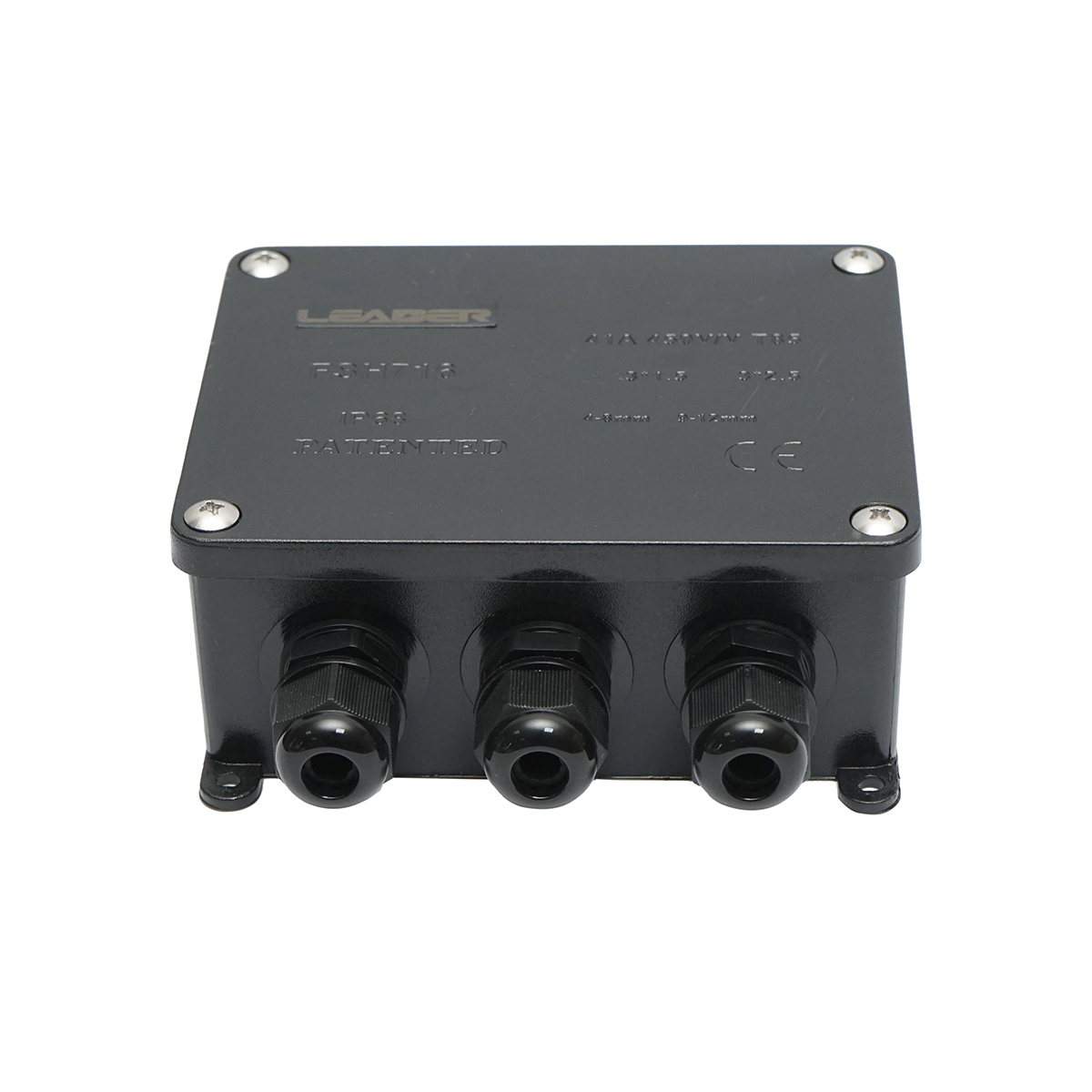 Doza etansa cu presetupe 41A 450V AC, 4 cai 4-12mm IP68 Leader