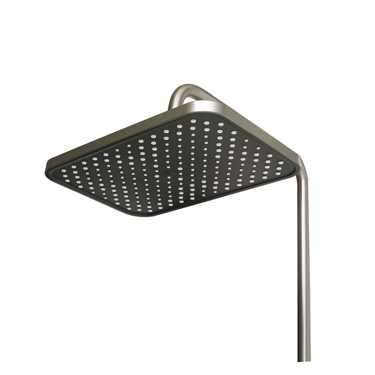 Set dus multifunctional cu termostat si afisaj digital temperatura, 4 functii: pipa cada, dus dreptunghiular tip ploaie, dus de mana, dus bideu, gri