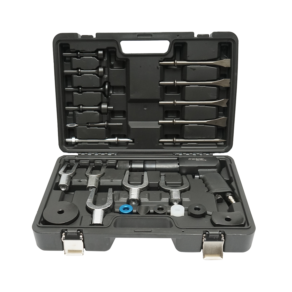 Trusa ciocan pneumatic cu dalti, furci de separare, capete, presiune 6-8 bar 25 piese Breckner Germany
