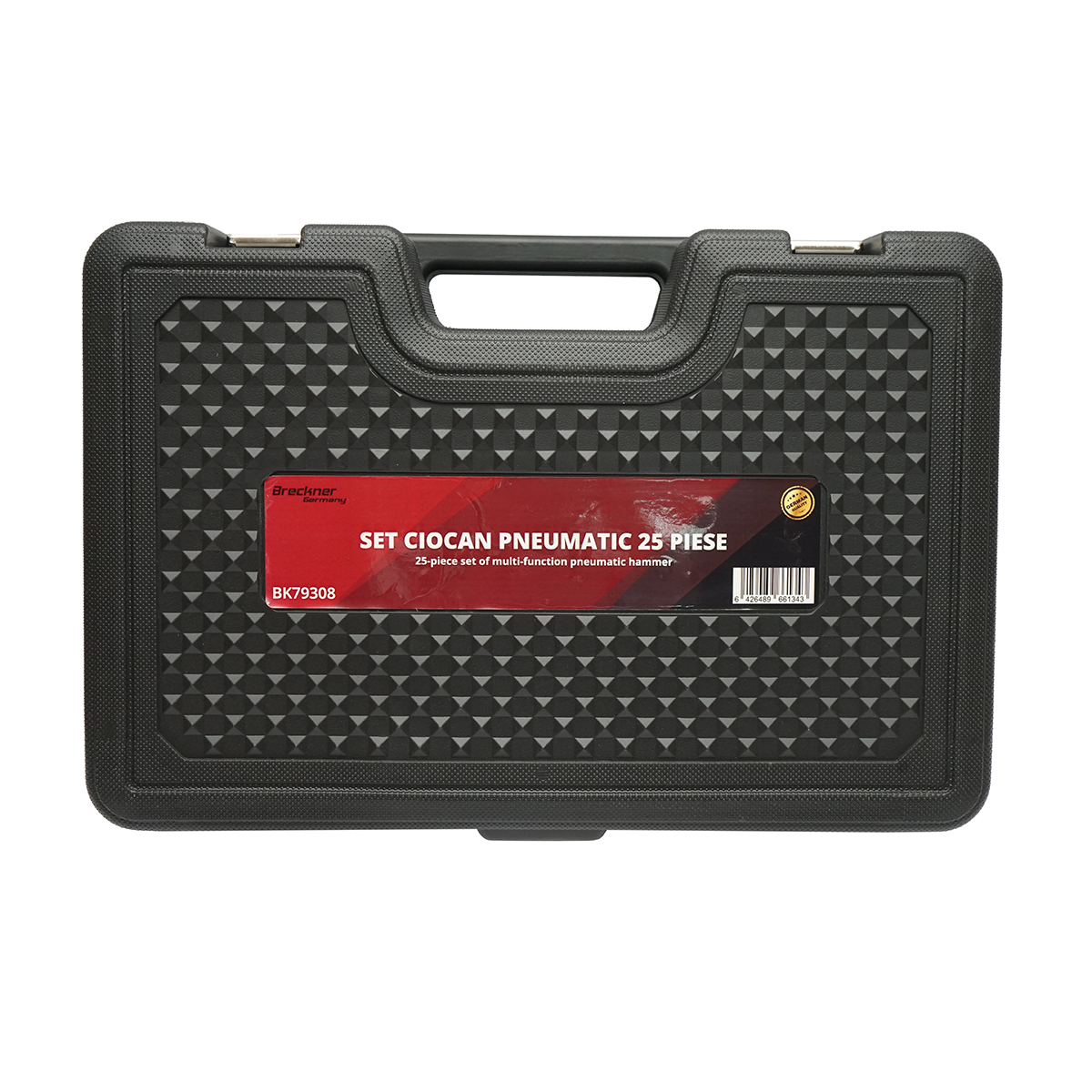 Trusa ciocan pneumatic cu dalti si separatoare articulatii, 25 piese Breckner Germany, presiune 6-8 bar, consum aer 160 l/min, capete 25/30/36/40/65/74 mm
