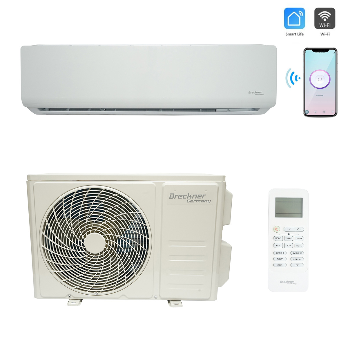 Aparat aer conditionat inverter 12000 BTU TCL, A++/A+, Wi-Fi Smart Life, incalzire, dezumidificare 1.2 L/h, R32, filtru antibacterian + ionizator, kit instalare inclus, suport rabatabil 450x500 DISPL21 + suport fix 500x540 DISPL22