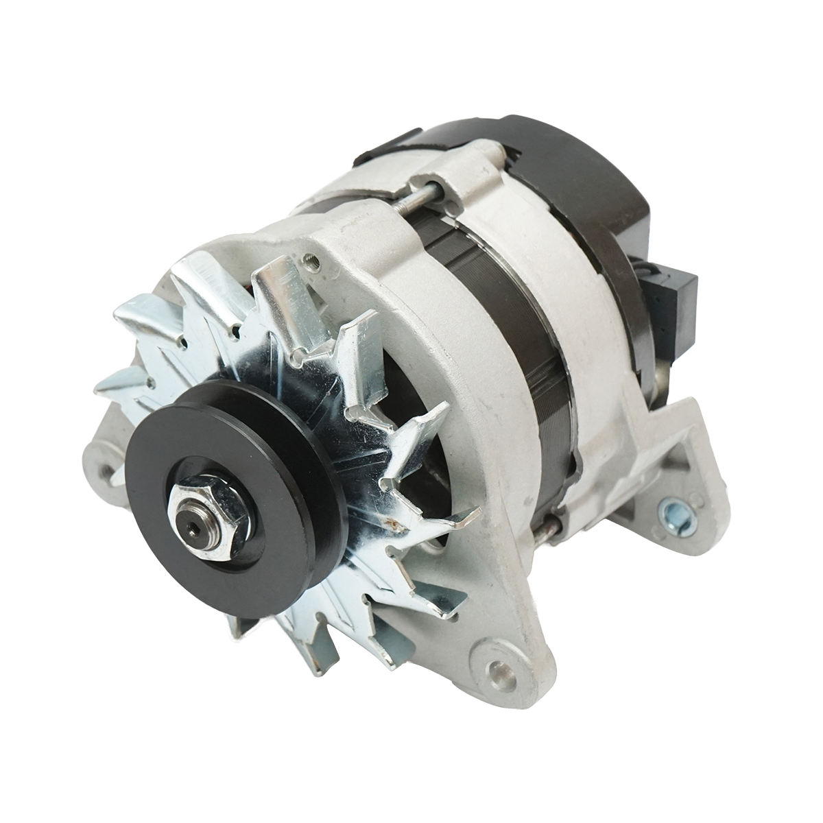 Alternator 12V 55Ah pentru JCB seria 520/525/530/540 si Ford seria 00/000/10/30, tractor industrial, cod OEM 1895398M91, 245531C91, 2871609, 2871619, 2871A102T, 2871A105T, 2871A118, 2871A132T, 2871A136T, 287A141, 3125132R92