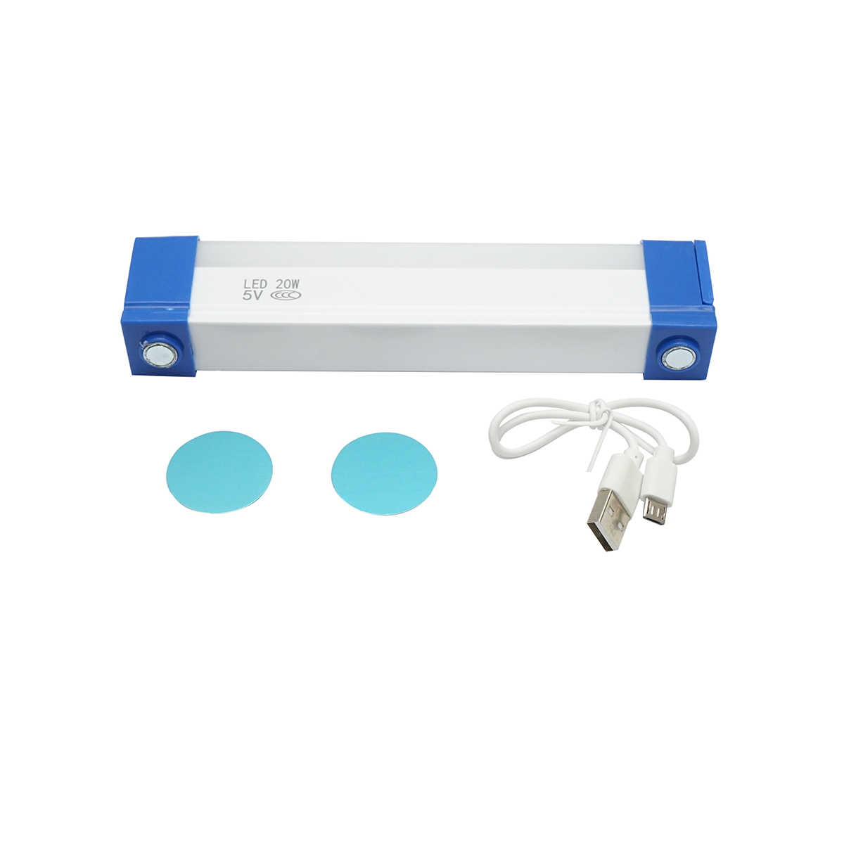 Lampa LED Breckner Germany 20W 6500K, prindere magnetica, acumulator reincarcabil 1200mAh, incarcare USB, 170x23x38mm, IP20