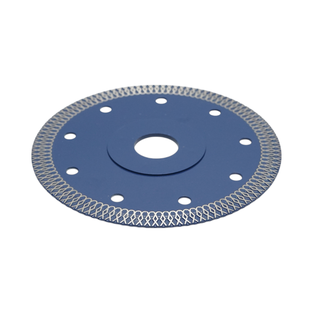 Disc diamantat Turbo continuu Breckner Germany 125x22.23 mm, segment 10 mm, presare la cald, pentru gresie, faianta, ceramica dura