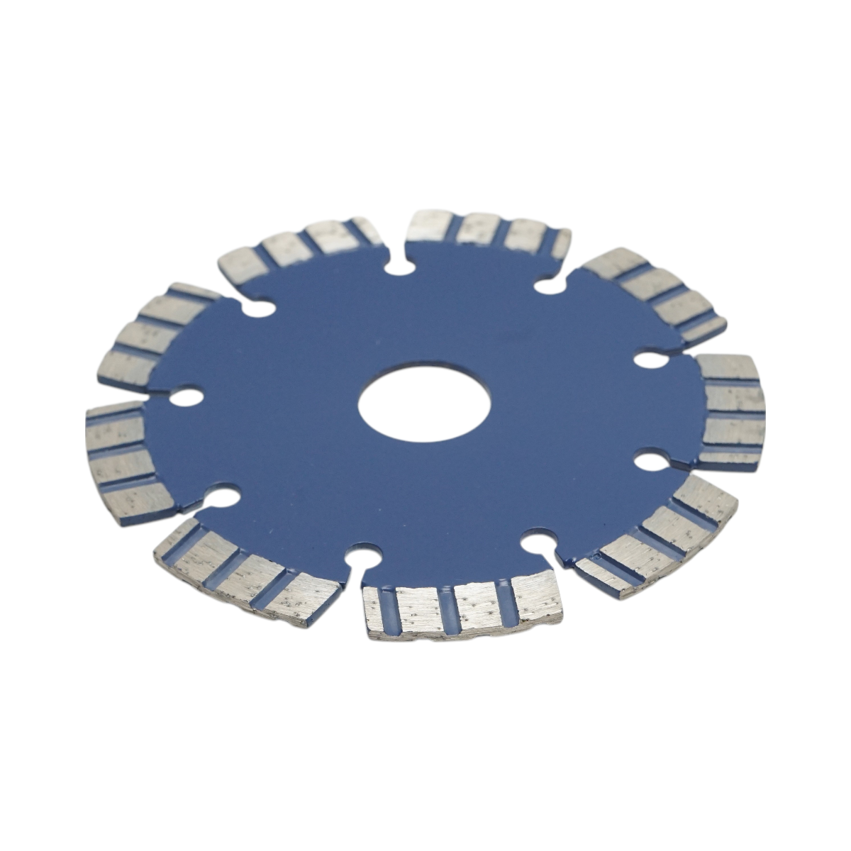 Disc diamantat Turbo segmentat Breckner Germany 115x22.23 mm, segment 10 mm, tehnologie Laser, pentru Beton armat, piatra dura, pavele