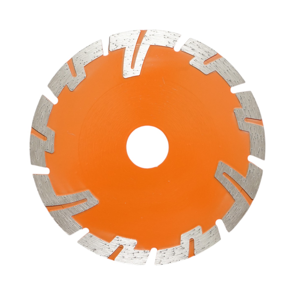 Disc diamantat turbo segmentat Breckner Germany 125x22.23 mm, segment 8 mm, presare la cald, pentru BCA, caramida, sapa, beton armat