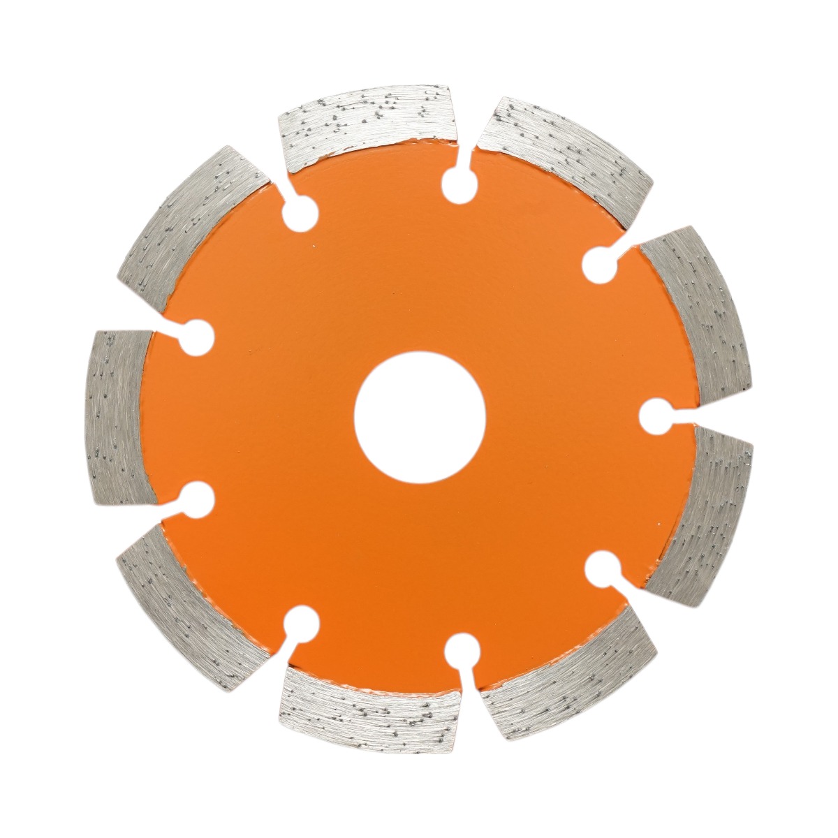 Disc diamantat segmentat Breckner Germany, 115x22.23 mm, segment 10 mm, tehnologie Laser, pentru caramida, beton, zidarie, boltari, piatra
