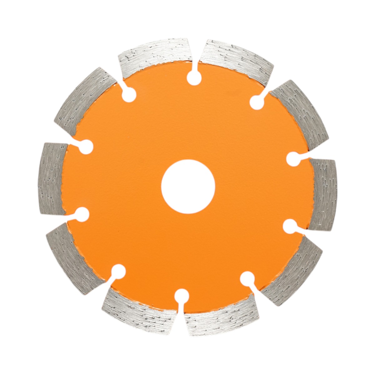 Disc diamantat segmentat Breckner Germany 125x22.23 mm, segment 10 mm, tehnologie Laser, pentru caramida, beton, zidarie, boltari, piatra
