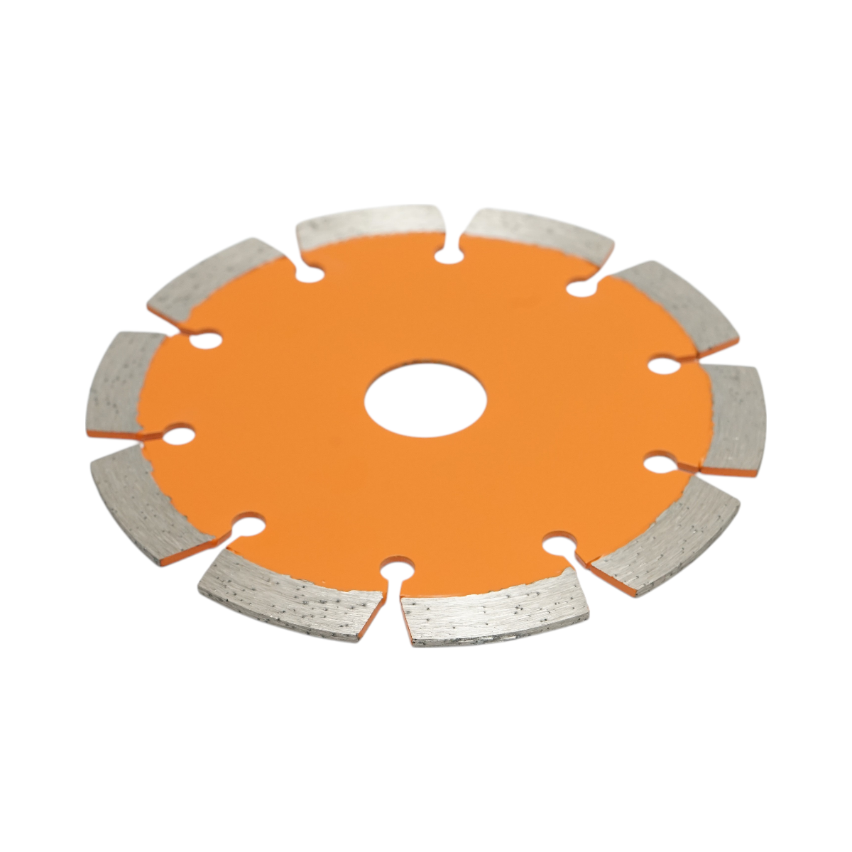 Disc diamantat segmentat Breckner Germany 125x22.23 mm, segment 10 mm, tehnologie Laser, pentru caramida, beton, zidarie, boltari, piatra