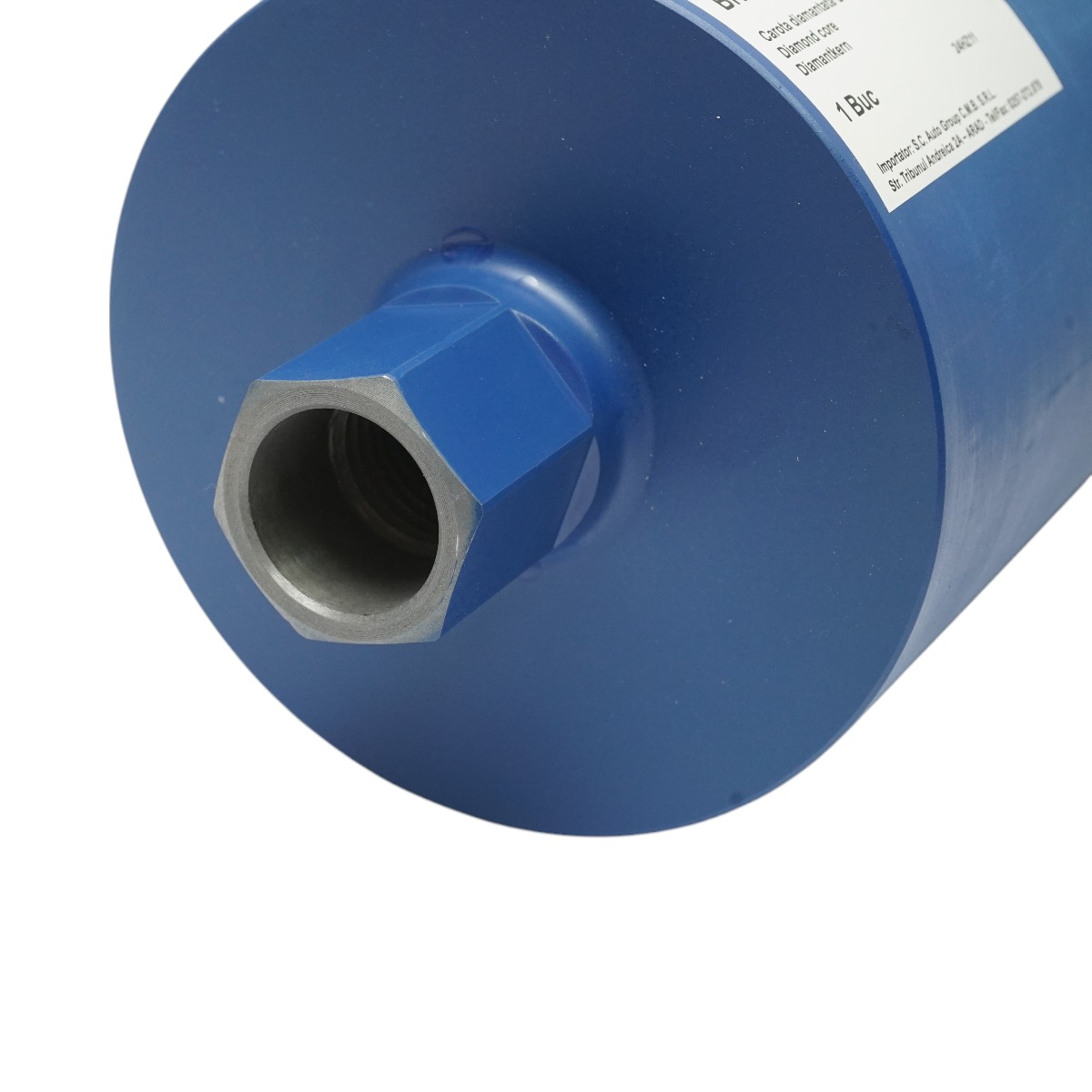 Carota diamantata Breckner Germany 152x450 mm, filet interior 1-1/4 UNC, gaurire umeda pentru beton si caramida