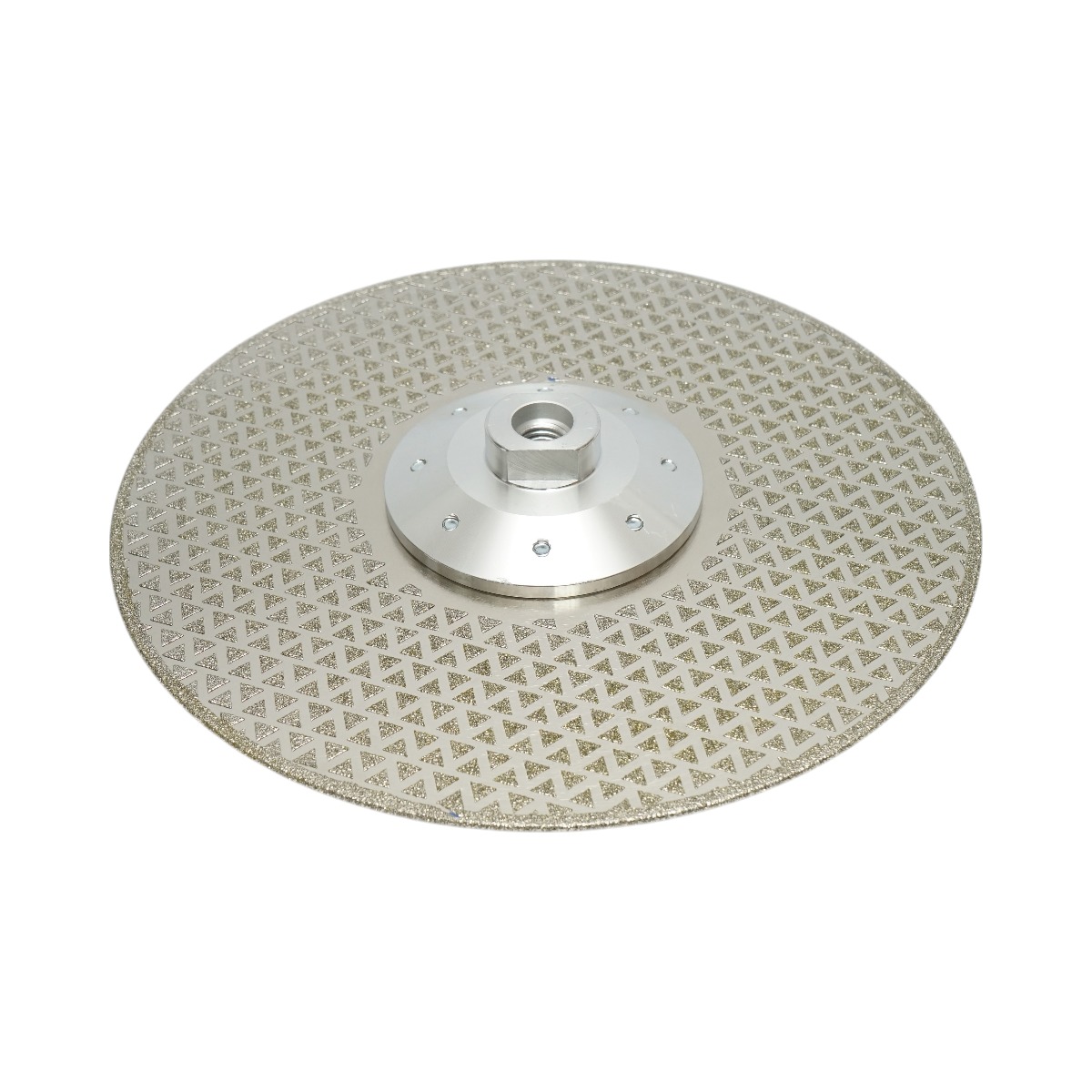 Disc diamantat electroplacat Breckner Germany 230 mm, filet M14, aplicatie uscata, pentru taiere si slefuire marmura, fibra sticla, rasina, ceramica dura