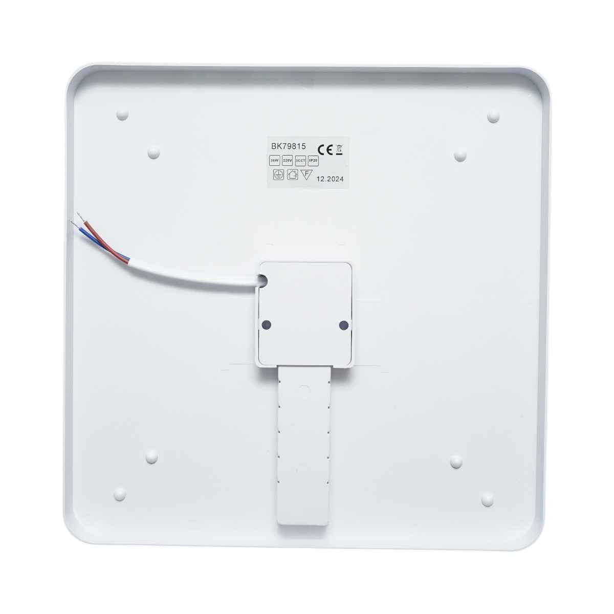 Plafoniera LED patrata 36W, 85-265V, lumina reglabila 3CCT 3000K/4000K/6500K, SMD2835, montaj aplicat, 230x230x40 mm, IP20, clasa energetica A